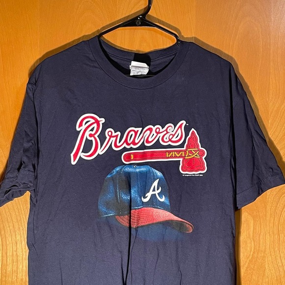 2004 AAA Atlanta‎ Braves MLB Hat Baseball T Shirt Large L - Picture 2 of 9
